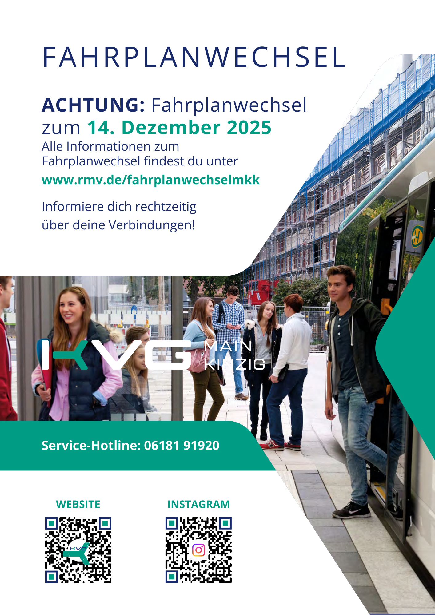 Plakat Fahrplanwechsel